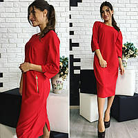 Платье женское, модель 726, красный 44