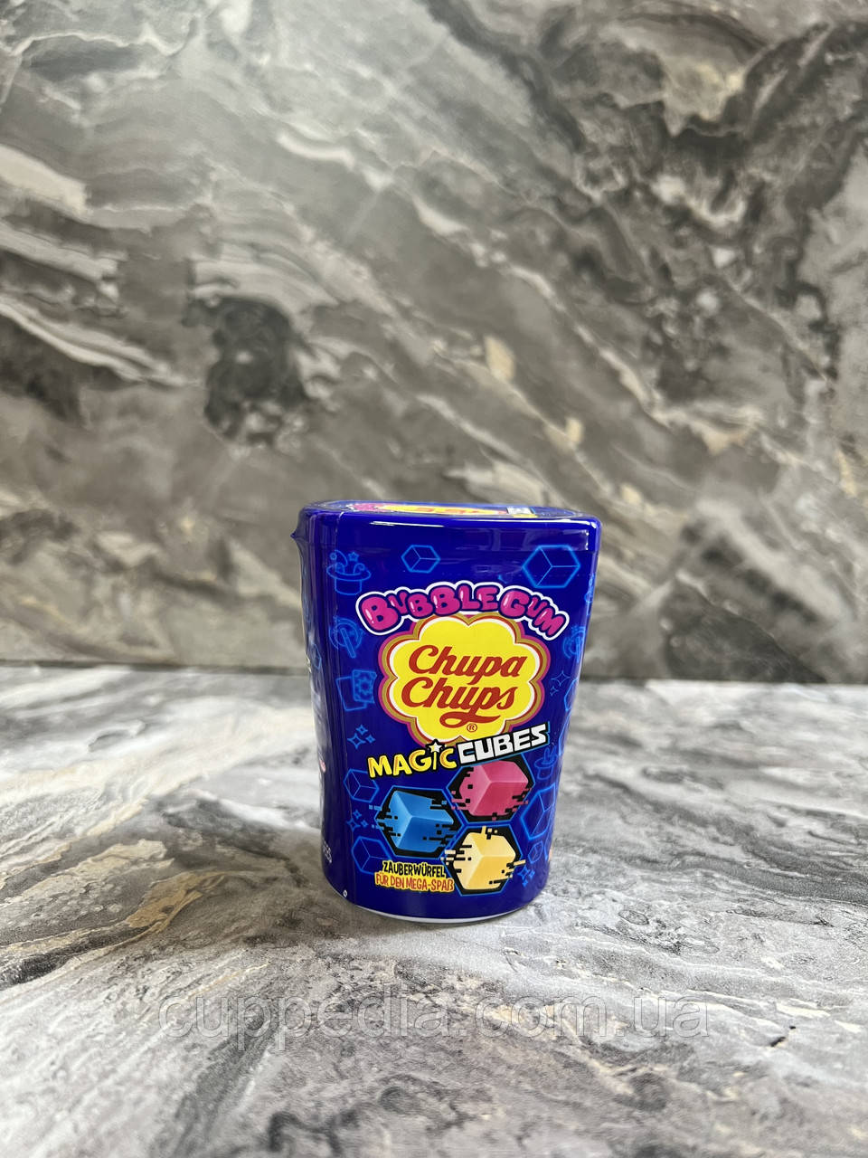 Жувальна гумка Chupa Chups Magic Cubes із фруктовим смаком 86 грм, фото 1