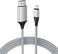 HDMI-кабель для iPhone Модернізований HDTV 1080P HDMI-кабель Роз'єм-адаптер Цифровий AV-відео Синхронізація екрана