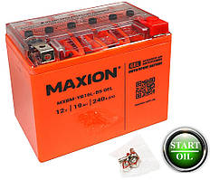 Мото аккумулятор GEL MAXION YB 16L-BS (12V. 19A)