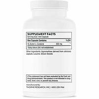 Thorne Research NAC — N-Acetylcysteine — 500mg/N-ацетил-L-цистеїн 90 капс BX115, фото 2