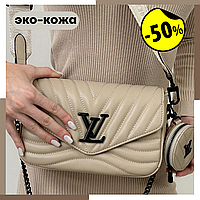 Сумка louis vuitton multi pochette Louis vuitton new wave Сумка louis vuitton wave Lv сумка бежевая