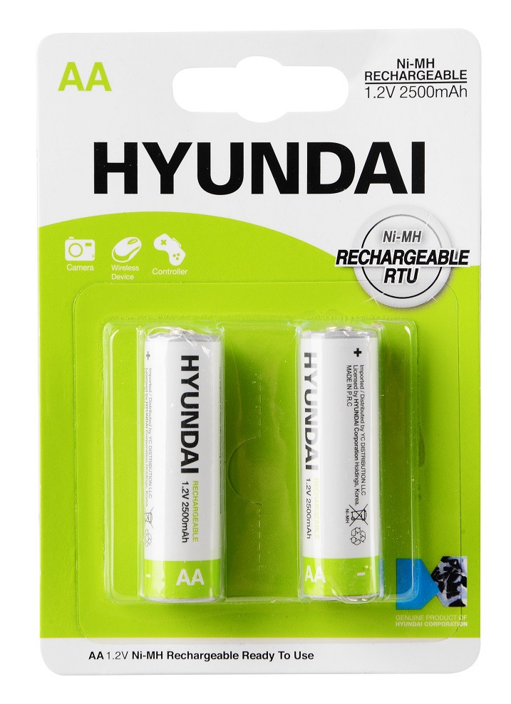 Акумулятор Hyundai HR6 (AA) 2500 Mah 2шт, фото 1