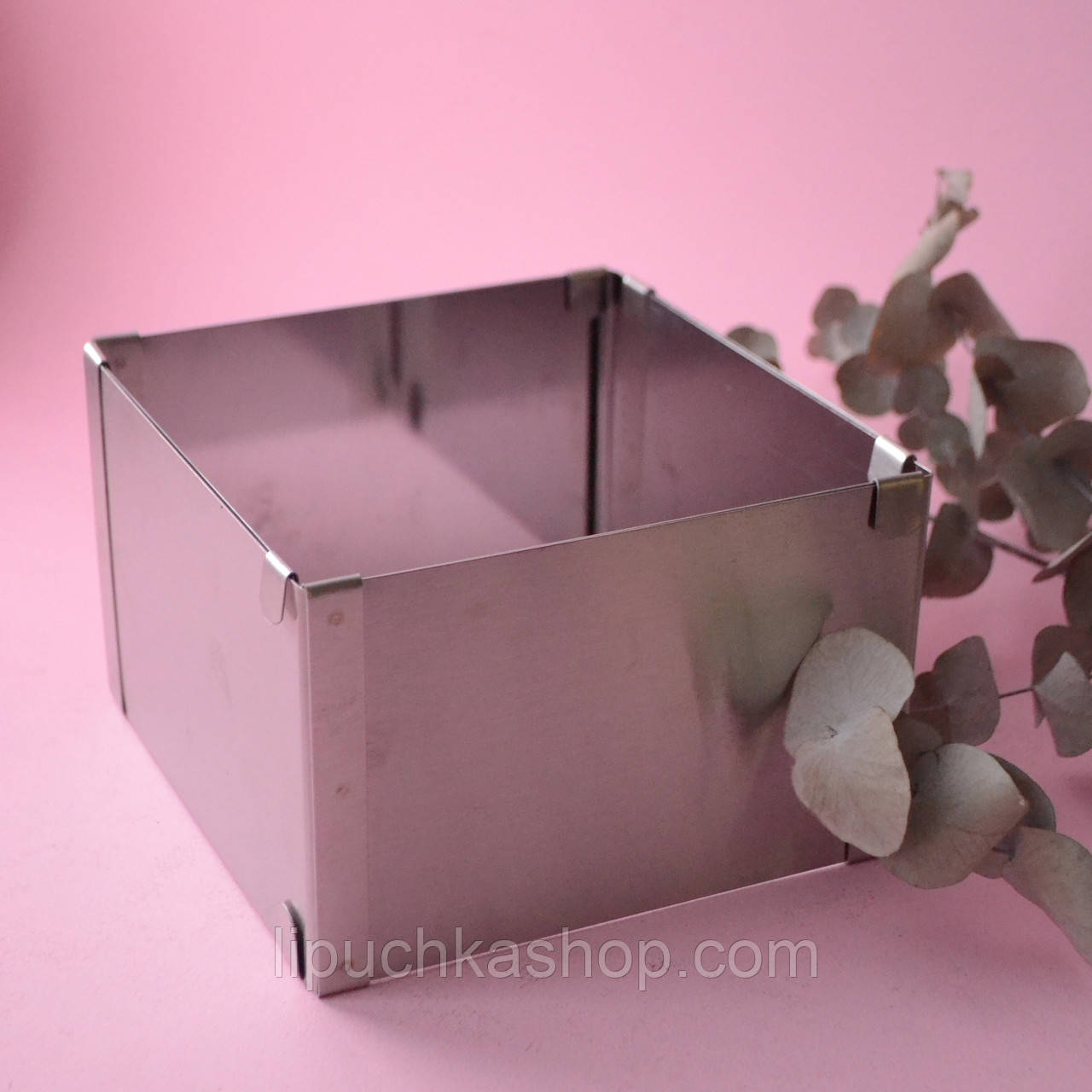 Форма кондитерська розсувний квадрат від 15 до 28 см (висота 10 см), фото 1