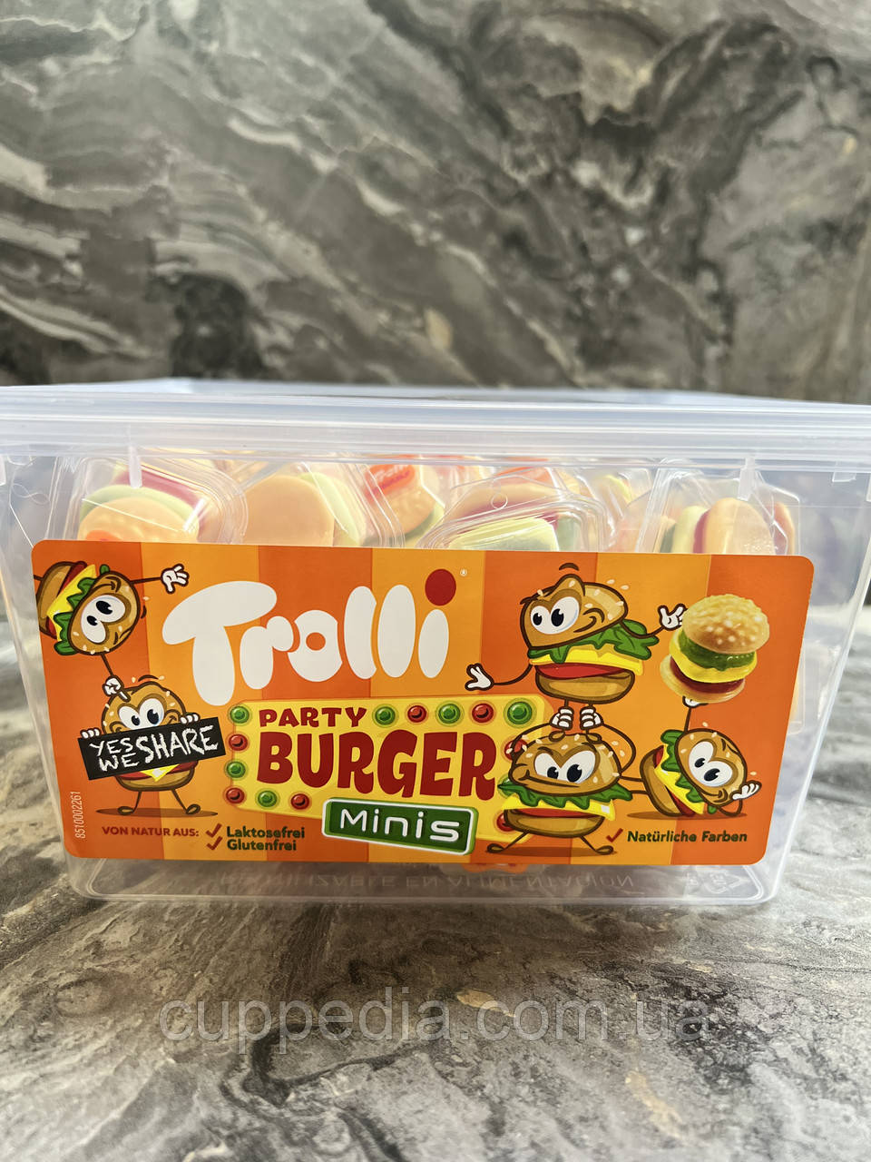 Цукерки желейні Trolli Burger mini 600 грм, фото 1