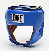 Боксерський шолом для змагань Leone Contest Blue L лучшая цена с быстрой доставкой по Украине