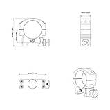Кільця Vector Optics 30mm Low Profile, фото 3