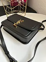 Стильная сумочка из кожи с логотипом Yves Saint Laurent Solferino, модная сумка на длинном ремне