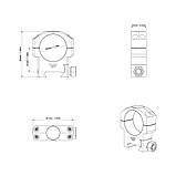 Кільця Vector Optics 30mm Medium Profile, фото 4
