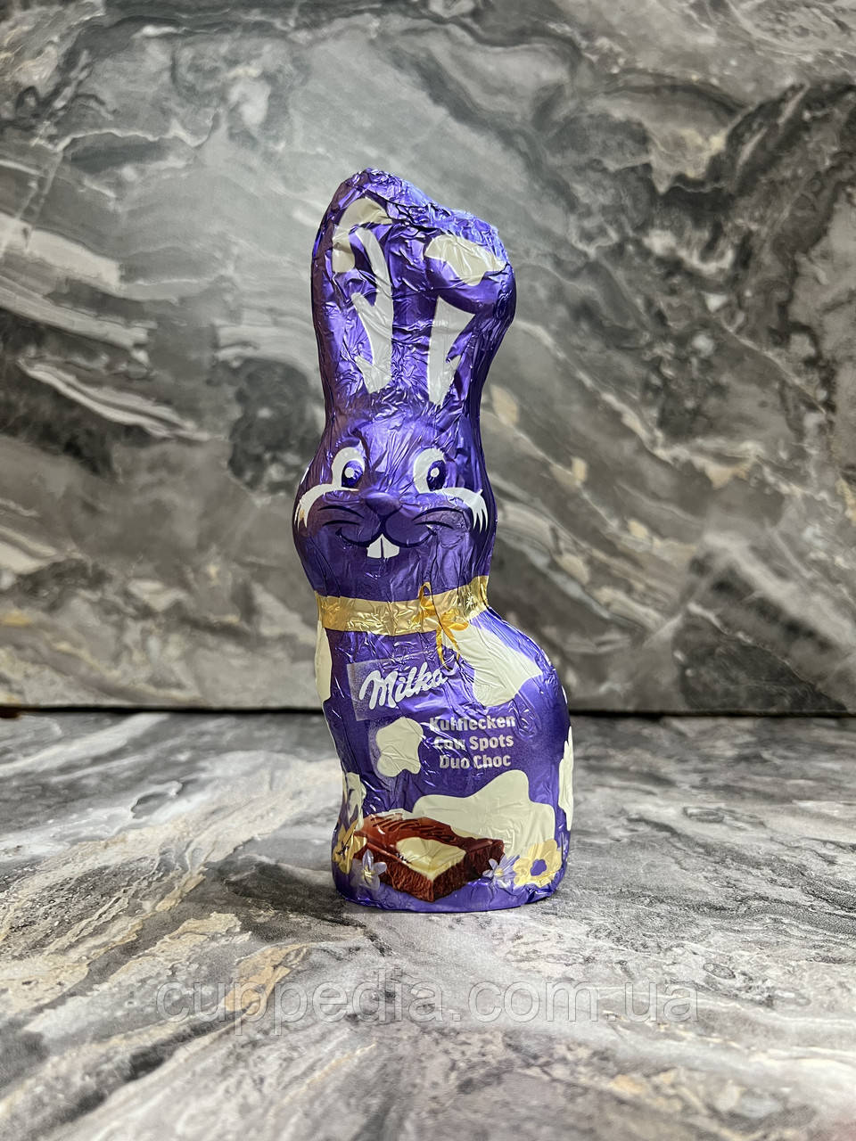 Шоколадний заєць Milka із молочного та білого шоколаду 100 грм, фото 1