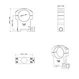 Кільця Vector Optics 30mm High Profile, фото 4