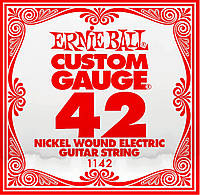 Струна Ernie Ball 1142 Nickel Wound Electric Guitar String .042 GR, код: 6556526