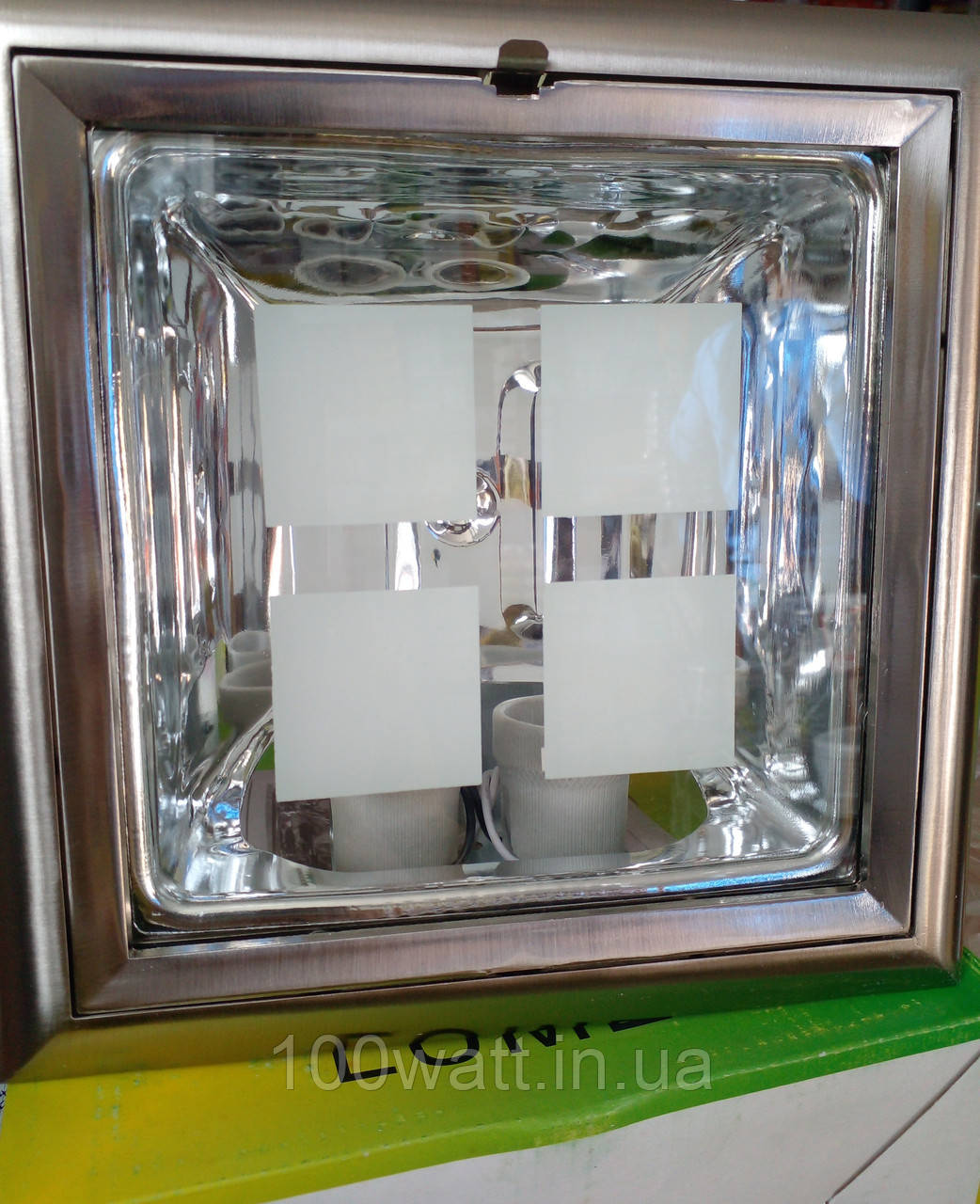 Світильник точковий вбудований DOWN LIGHT S-008 E27 2x26w САТИН LUMEN 22002/1