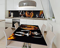 Наклейка 3Д вінілова на стіл Zatarga «Крипкий напій» 600х1200 мм для будинків, квартир, столо PZ, код: 6444074