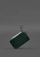 Кожаный чехол для автомобильного ключа зеленый краст BlankNote GR, код: 8321891