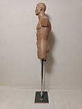 Манекен чоловічий на дерев'яній підставці "Давид" з головою, фото 3
