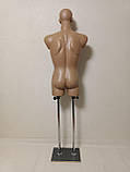 Манекен чоловічий на дерев'яній підставці "Давид" з головою, фото 2