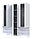 Розпашна Шафа для одягу Doros Гелар комплект Білий 2+3 ДСП 193,7х49,5х203,4 (42002116), фото 3