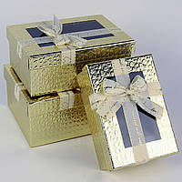 Подарункова коробка з вікном (комплект 3 шт.)