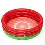 Надувний круглий басейн дитячий Полуниця (розмір 160-38см, об'єм-390л, ремкомплект) Bestway 51145, фото 2