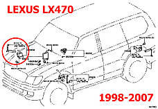 Передня права тяга THK датчика положення кузова Lexus LX470 4890760030, 4890760031 Японія, фото 5