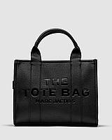 Стильна жіноча сумочка Marc Jacobs The Leather Medium Tote Bag Black 33.5 x 27 x 13.5 см