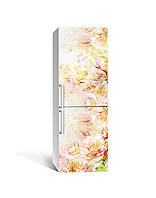 Наклейка на холодильник Zatarga «Фарфоровые розы» 650х2000 мм виниловая 3Д наклейка декор на PZ, код: 6444615