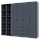 Комплект Doros Гелар з 2 Етажерками Графіт  4 ДСП 231.4х49.5х203.4 (42005064), фото 3