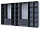 Комплект Doros Гелар з Етажеркою Графіт 4+4 ДСП 348.2х49.5х203.4 (42005065), фото 4