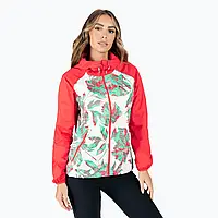 Urbanshop com ua Куртка дощовик жіноча Columbia Ulica white leafy lines multi print/red hibis РОЗМІРИ