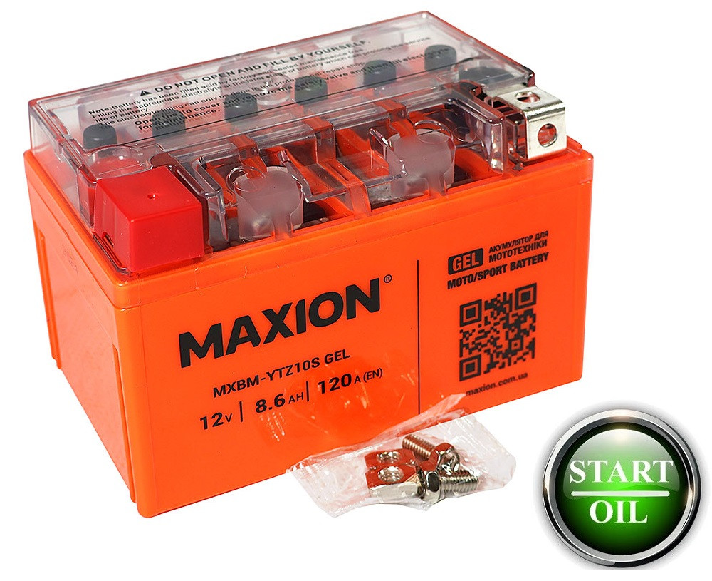 Мото акумулятор GEL MAXION YTZ 10S (12V, 8,6A)