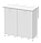 Комод Doros Рон 3 2 фасади Білий 80х38х81 (41516001), фото 2