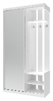 Передпокій Doros City One Door Білий 110х45х210 см, доставка Міст Експрес за Вашою адресою 800 грн