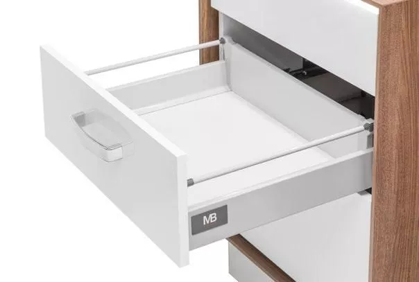 Комплект ящика GTV Modern Box Білий L-500 середній з одним рейлінгом, фото 1