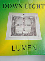 Світильник точковий вбудований DOWN LIGHT РТ-008 E27 2x26w сатин LUMEN