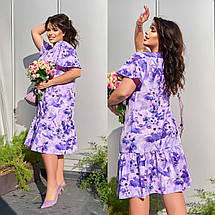 Дуже красиве плаття софт короткі рукави по коліно розміри батал, фото 2