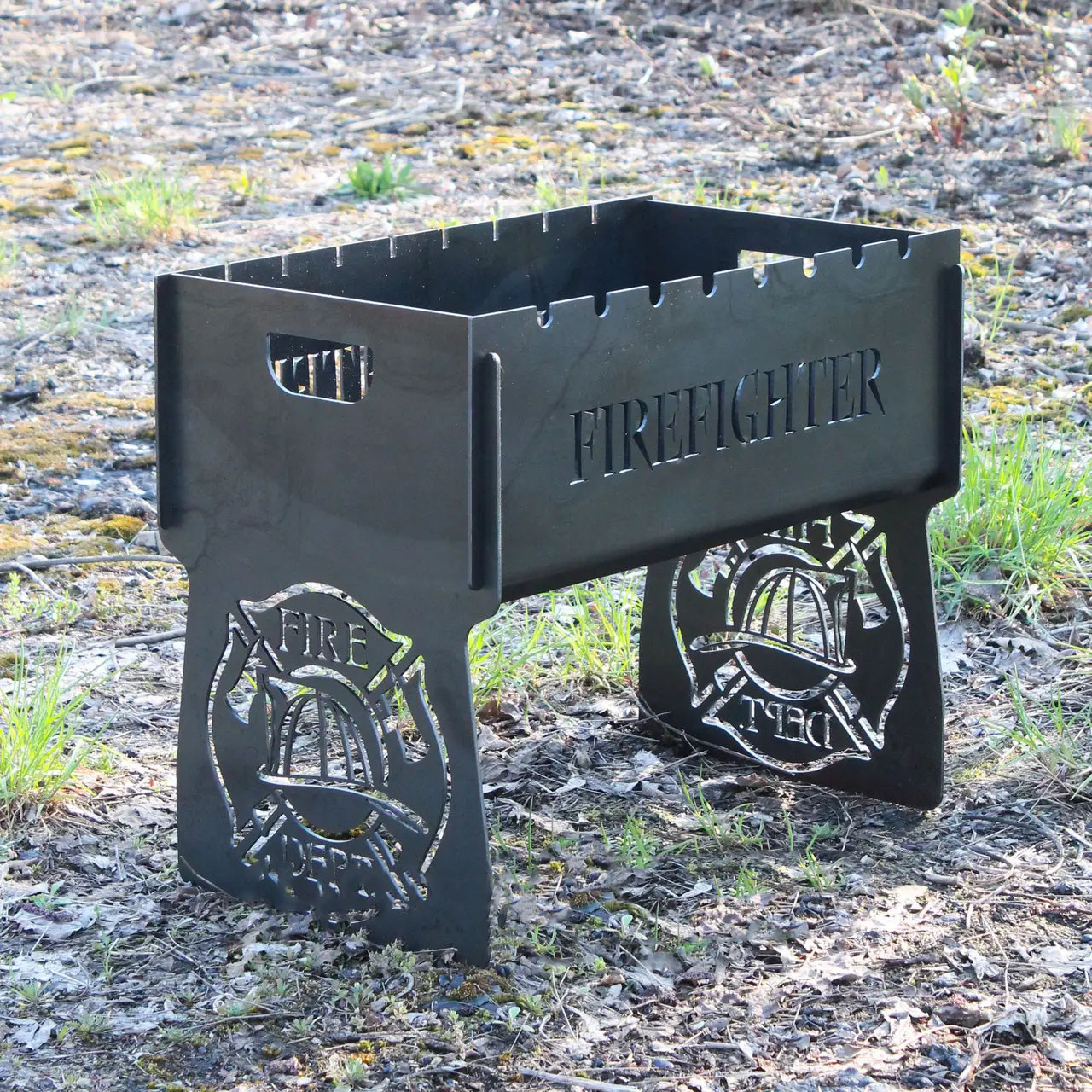 Мангал на 8 шт розбірний з індивідуальним гравіюванням – на подарунок. Подарунковий мангал, фото 1