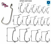 Гачки Crazy Fish Offset Joint Hook №8 15 шт