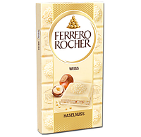 Плитка белого шоколада с фундуком Ferrero Rocher Weiss Huselnuss 90 г