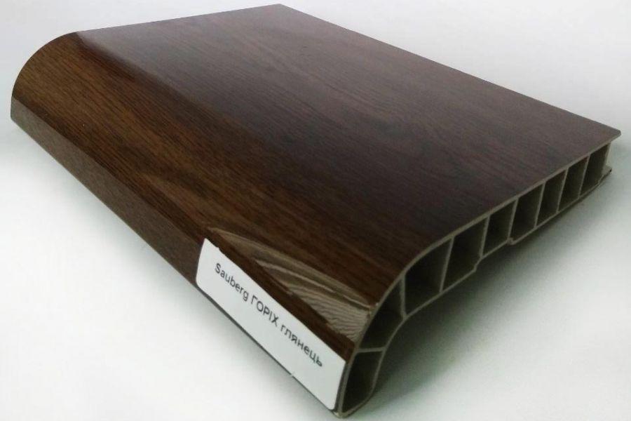 Пластикове підвіконня Сауберг Sauberg кольоровий глянсовий