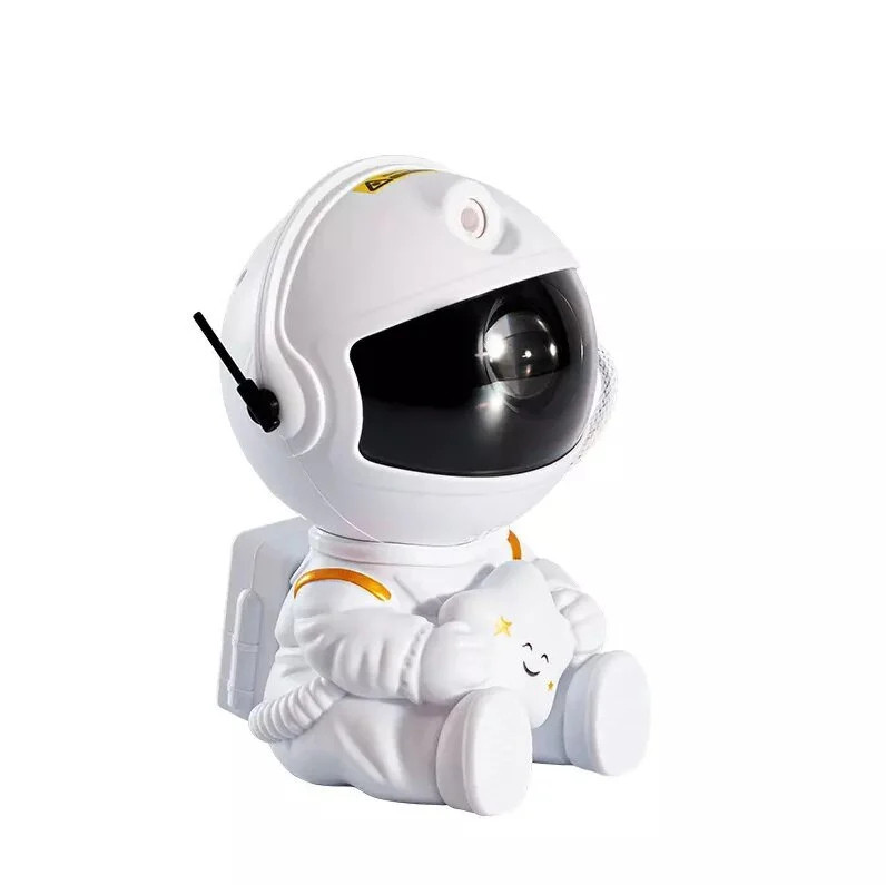 Космонавт нічник-проектор з ефектом зоряного неба, білий колір