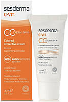 СС-крем для лица Sesderma C-Vit CC Cream SPF15, 30 ml