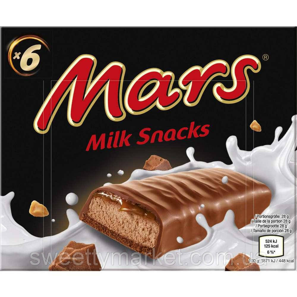 Батончики Марс Mars Milk Snacks (6 шт), 168 г (ID#2167040054), цена ...