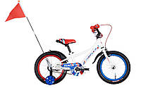 Велосипед 16" Formula RACE (рама 8,5") белый с красным и синим