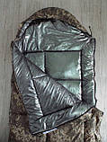 Спальний мішок комуфляжне синтетичне волокно (щільність 300 г/м2, Omni-heat, термо), фото 4