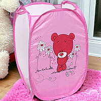 Кошик для зберігання іграшок великий з ручками 30х30х50 см