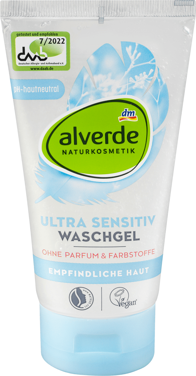 Гель для вмивання Alverde Ultra Sensitive (для чутливої шкіри) 150 мл, фото 1