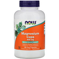 Микроэлемент Магний NOW Foods Magnesium 400 mg 180 Veg Caps NOW-01283 TP, код: 7518466