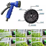 Садовий шланг для поливання Xhose Magic Hose 75 м Синій, фото 4