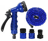 Садовий шланг для поливання Xhose Magic Hose 75 м Синій, фото 2